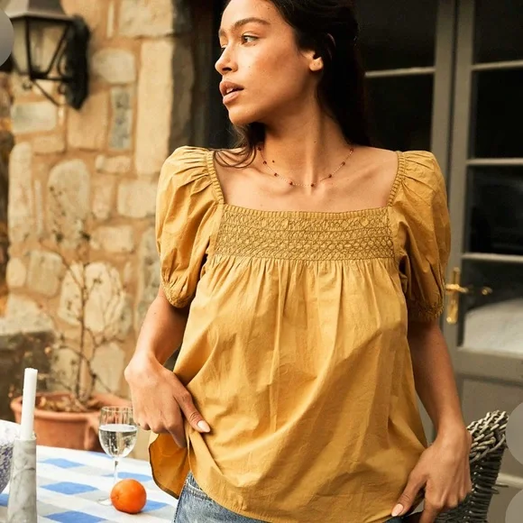 DOEN Gail Top - Wheat - Picture 1 of 11